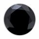 2.23 Carat 7.52 MM Certified Real Earth Mined Jet Black AAA Round Loose Diamond