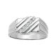 0.25 Carat G-H Diamond Designer Channel Mens Man Anniversary Ring 14K Gold