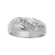 0.25 Carat G-H Fancy Diamond Channel Mens Man Wedding Band Ring 14K Gold