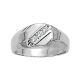 0.25 Carat G-H Diamond 3 Stone Mens Man Promise Wedding Ring 14K Gold