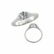 Lovely Fancy Solitaire Bezel Wedding Ring