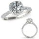 G-H Diamond Cushion Halo Design Promise Wedding Ring 14K Gold