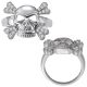 Fancy Danger Sign Wedding Bridal Ring