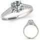 G-H Real Diamond Simple Channel Set Wedding Bridal Ring 14K Gold