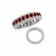 Red Diamond Designer Lovely Eternity Engagement Band 14k Gold