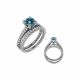 Solitaire Fancy Rope Anniversary Ring Band