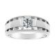 0.5 Carat G-H Diamond Solitaire Design Classy Mens Engagement Band 14K Gold